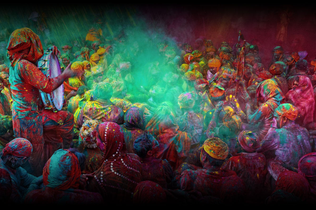 Holi Festival Crowd